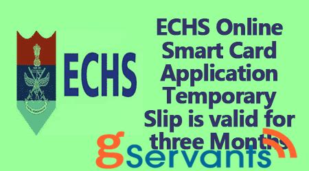 echs online smart card application temporary slip|echs beneficiaries mob app.